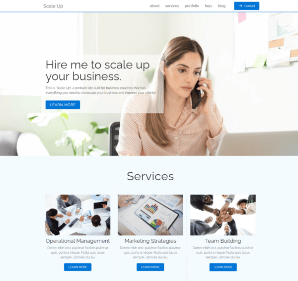 ScaleUp - Website for Virtual Assistants